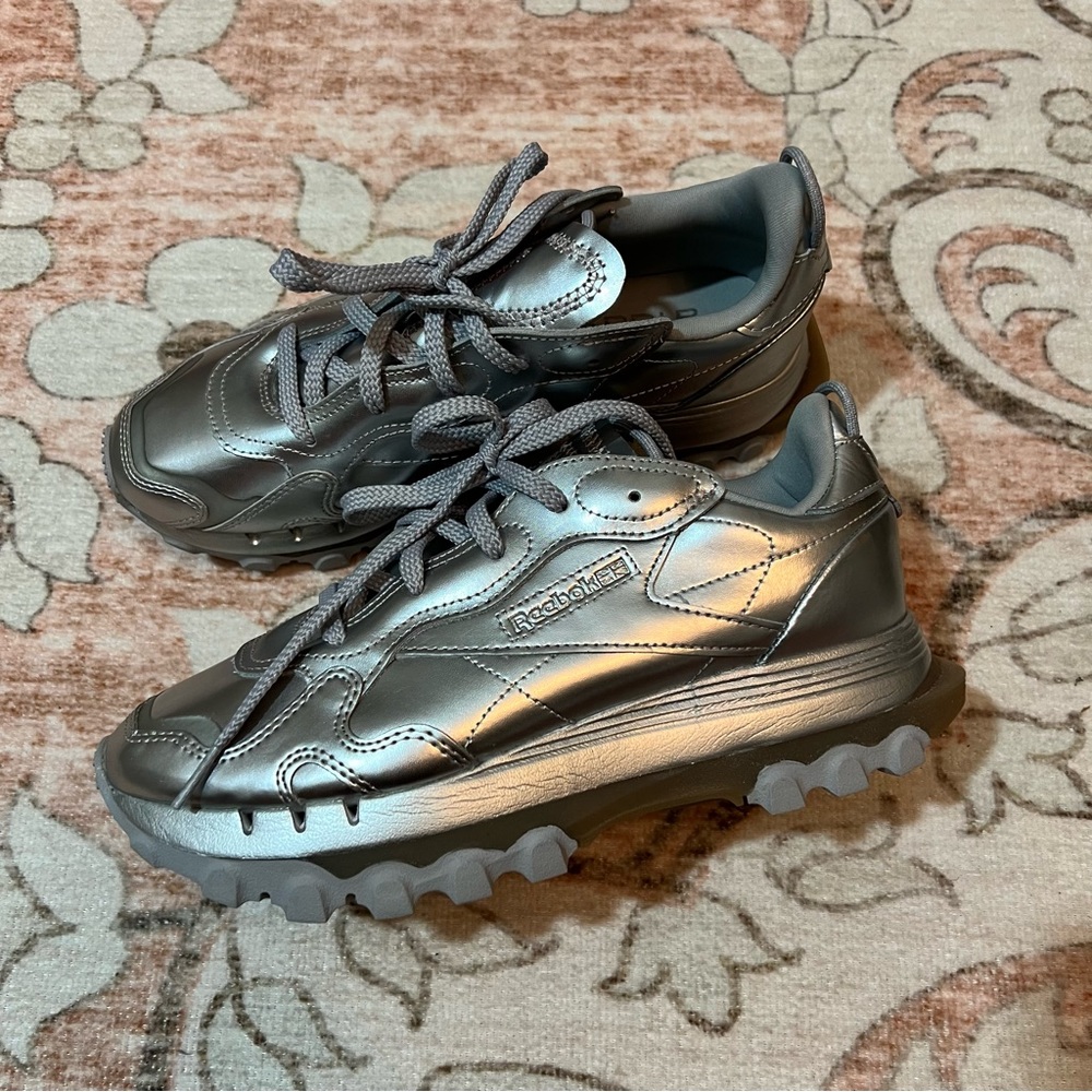 Reebok Classic Silver Metallic Shoes